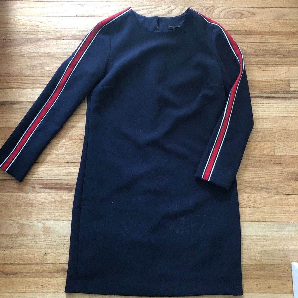 Banana Republic Navy dress, red&white stripes s:0